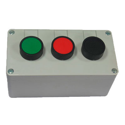 CAIXA PLASTICA C/ 3 BOTOES PULSADOR
