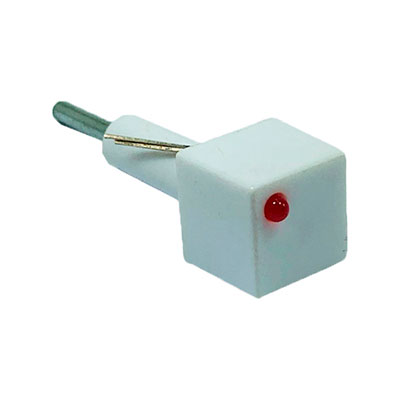 BOTÃO QD BCO 14MM C/PINO E LED